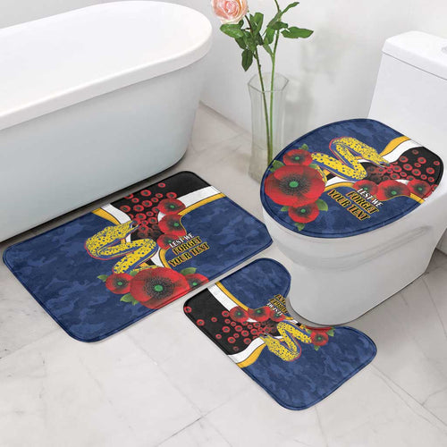 Parramatta Eels ANZAC Personalised Bathroom Set Lest We Forget Poppy Camo