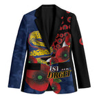 Parramatta Eels ANZAC Personalised Blazer Lest We Forget Poppy Camo
