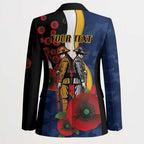 Parramatta Eels ANZAC Personalised Blazer Lest We Forget Poppy Camo