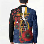 Parramatta Eels ANZAC Personalised Blazer Lest We Forget Poppy Camo