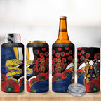 Parramatta Eels ANZAC Personalised 4 in 1 Can Cooler Tumbler Lest We Forget Poppy Camo