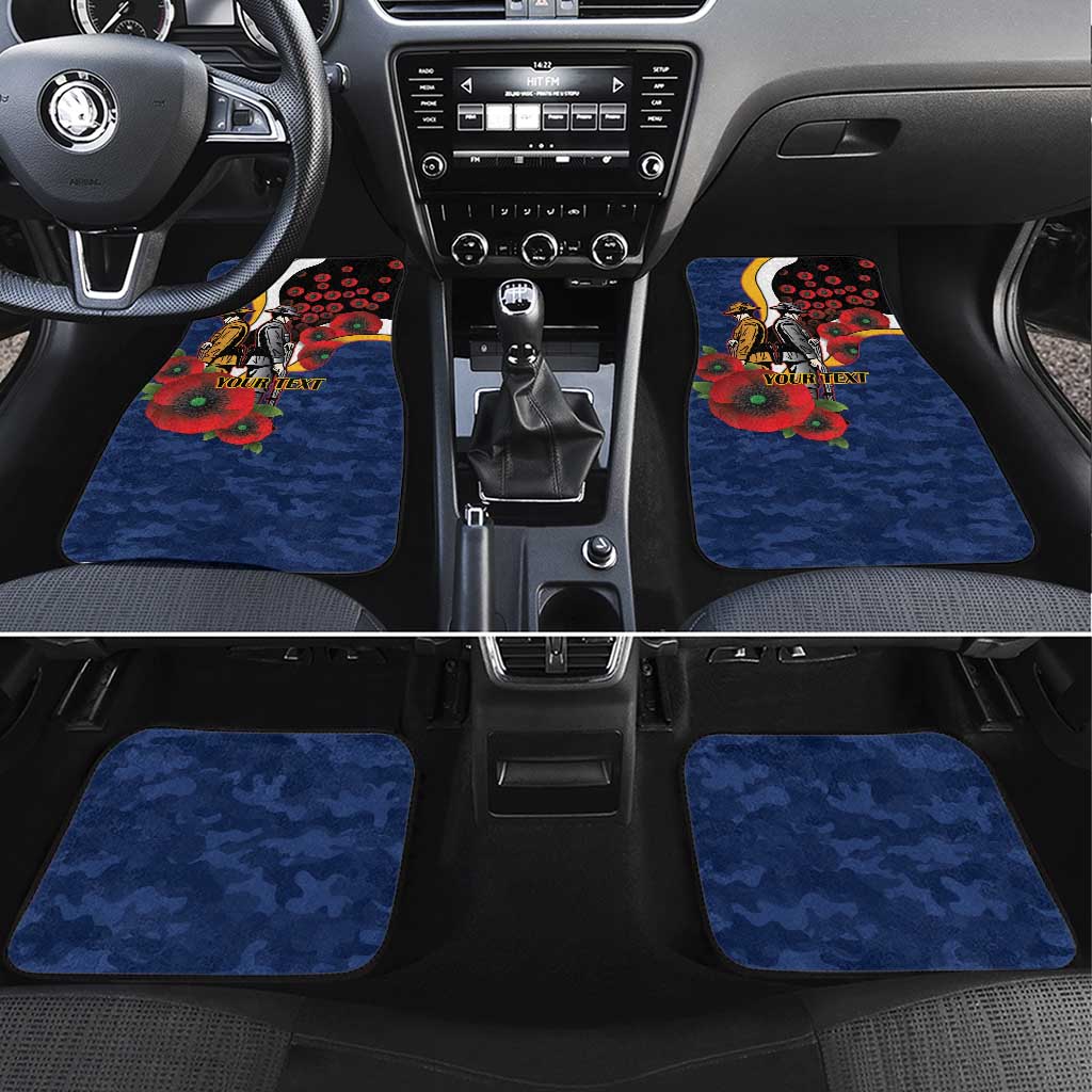 Parramatta Eels ANZAC Personalised Car Mats Lest We Forget Poppy Camo