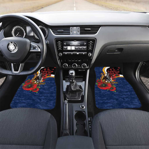 Parramatta Eels ANZAC Personalised Car Mats Lest We Forget Poppy Camo