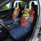 Parramatta Eels ANZAC Personalised Car Seat Cover Lest We Forget Poppy Camo