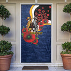 Parramatta Eels ANZAC Personalised Door Cover Lest We Forget Poppy Camo