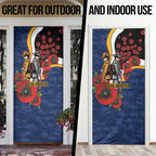 Parramatta Eels ANZAC Personalised Door Cover Lest We Forget Poppy Camo