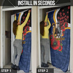Parramatta Eels ANZAC Personalised Door Cover Lest We Forget Poppy Camo