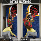 Parramatta Eels ANZAC Personalised Door Cover Lest We Forget Poppy Camo