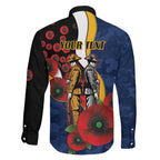 Parramatta Eels ANZAC Personalised Family Matching Mermaid Dress and Hawaiian Shirt Lest We Forget Poppy Camo