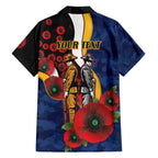 Parramatta Eels ANZAC Personalised Family Matching Summer Maxi Dress and Hawaiian Shirt Lest We Forget Poppy Camo