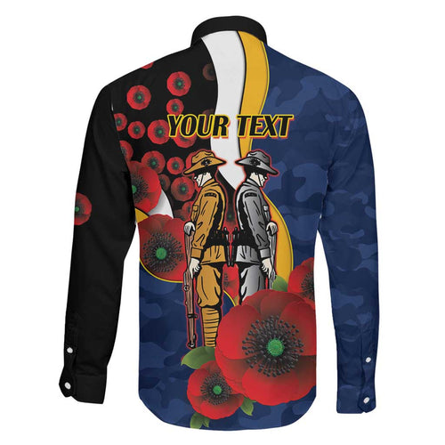 Parramatta Eels ANZAC Personalised Family Matching Summer Maxi Dress and Hawaiian Shirt Lest We Forget Poppy Camo
