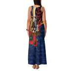 Parramatta Eels ANZAC Personalised Family Matching Tank Maxi Dress and Hawaiian Shirt Lest We Forget Poppy Camo