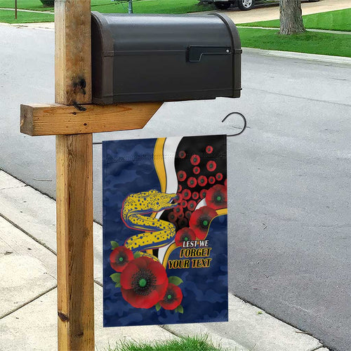 Parramatta Eels ANZAC Personalised Garden Flag Lest We Forget Poppy Camo