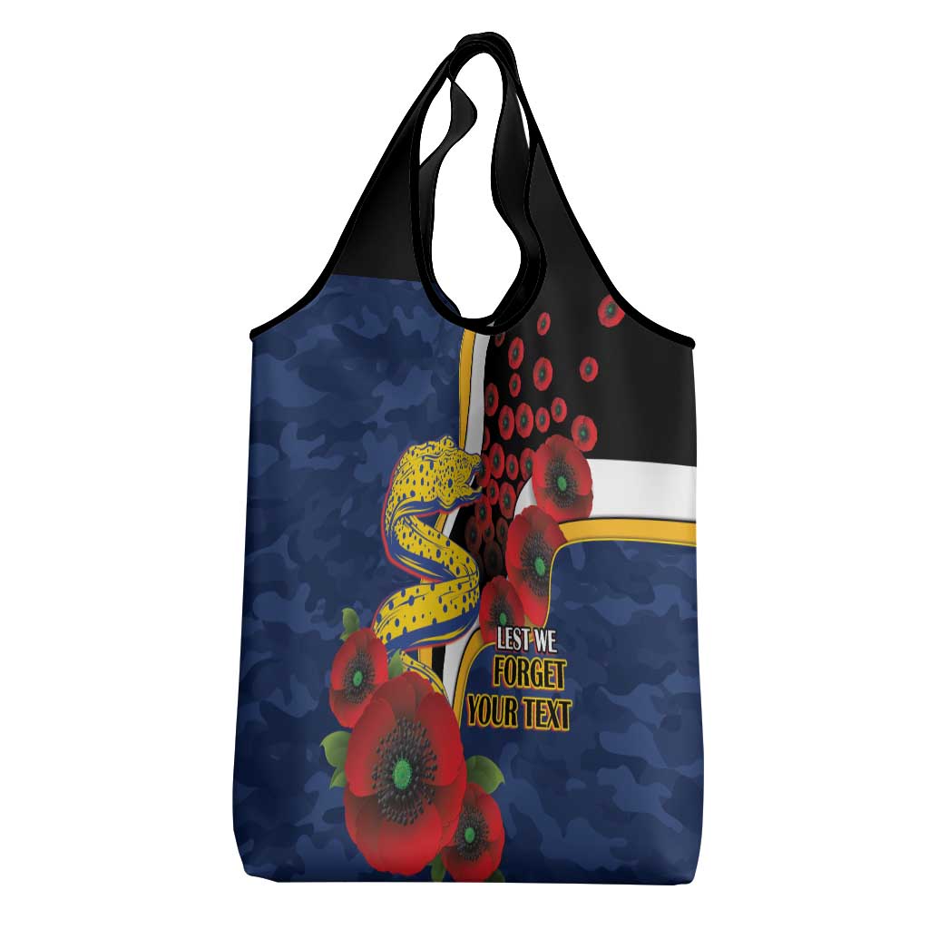 Parramatta Eels ANZAC Personalised Grocery Bag Lest We Forget Poppy Camo