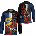 Parramatta Eels ANZAC Personalised Hockey Jersey Lest We Forget Poppy Camo