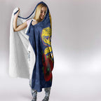 Parramatta Eels ANZAC Personalised Hooded Blanket Lest We Forget Poppy Camo