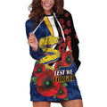 Parramatta Eels ANZAC Personalised Hoodie Dress Lest We Forget Poppy Camo