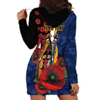Parramatta Eels ANZAC Personalised Hoodie Dress Lest We Forget Poppy Camo