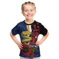 Parramatta Eels ANZAC Personalised Kid T Shirt Lest We Forget Poppy Camo