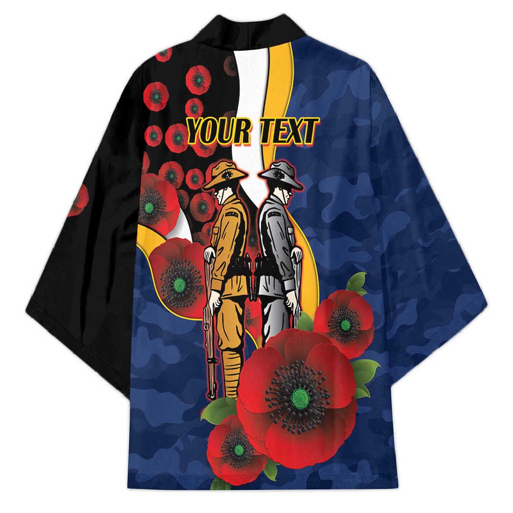 Parramatta Eels ANZAC Personalised Kimono Lest We Forget Poppy Camo