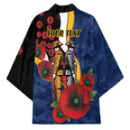 Parramatta Eels ANZAC Personalised Kimono Lest We Forget Poppy Camo