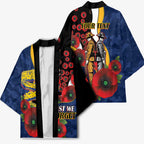 Parramatta Eels ANZAC Personalised Kimono Lest We Forget Poppy Camo