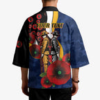 Parramatta Eels ANZAC Personalised Kimono Lest We Forget Poppy Camo