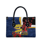 Parramatta Eels ANZAC Personalised Leather Bag Lest We Forget Poppy Camo