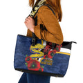 Parramatta Eels ANZAC Personalised Leather Tote Bag Lest We Forget Poppy Camo