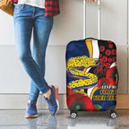 Parramatta Eels ANZAC Personalised Luggage Cover Lest We Forget Poppy Camo