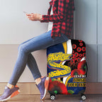 Parramatta Eels ANZAC Personalised Luggage Cover Lest We Forget Poppy Camo