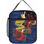 Parramatta Eels ANZAC Personalised Lunch Bag Lest We Forget Poppy Camo