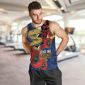 Parramatta Eels ANZAC Personalised Men Tank Top Lest We Forget Poppy Camo