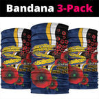 Parramatta Eels ANZAC Personalised Neck Gaiter Lest We Forget Poppy Camo