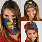 Parramatta Eels ANZAC Personalised Neck Gaiter Lest We Forget Poppy Camo