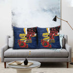 Parramatta Eels ANZAC Personalised Pillow Cover Lest We Forget Poppy Camo