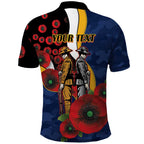 Parramatta Eels ANZAC Personalised Polo Shirt Lest We Forget Poppy Camo