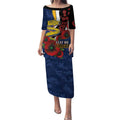Parramatta Eels ANZAC Personalised Puletasi Lest We Forget Poppy Camo