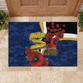 Parramatta Eels ANZAC Personalised Rubber Doormat Lest We Forget Poppy Camo
