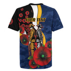 Parramatta Eels ANZAC Personalised Rugby Jersey Lest We Forget Poppy Camo