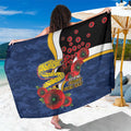 Parramatta Eels ANZAC Personalised Sarong Lest We Forget Poppy Camo