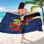Parramatta Eels ANZAC Personalised Sarong Lest We Forget Poppy Camo
