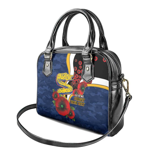 Parramatta Eels ANZAC Personalised Shoulder Handbag Lest We Forget Poppy Camo
