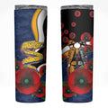 Parramatta Eels ANZAC Personalised Skinny Tumbler Lest We Forget Poppy Camo