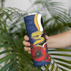 Parramatta Eels ANZAC Personalised Skinny Tumbler Lest We Forget Poppy Camo