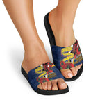 Parramatta Eels ANZAC Personalised Slide Sandals Lest We Forget Poppy Camo
