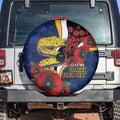Parramatta Eels ANZAC Personalised Spare Tire Cover Lest We Forget Poppy Camo