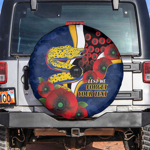 Parramatta Eels ANZAC Personalised Spare Tire Cover Lest We Forget Poppy Camo