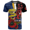 Parramatta Eels ANZAC Personalised T Shirt Lest We Forget Poppy Camo