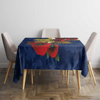Parramatta Eels ANZAC Personalised Tablecloth Lest We Forget Poppy Camo